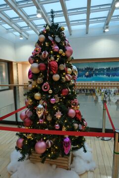 駅のクリスマスツリー