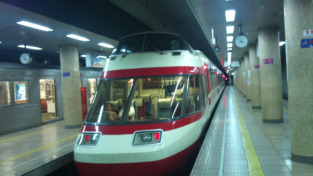 長野電鉄でロマンスカー的なやつ　2012年7月