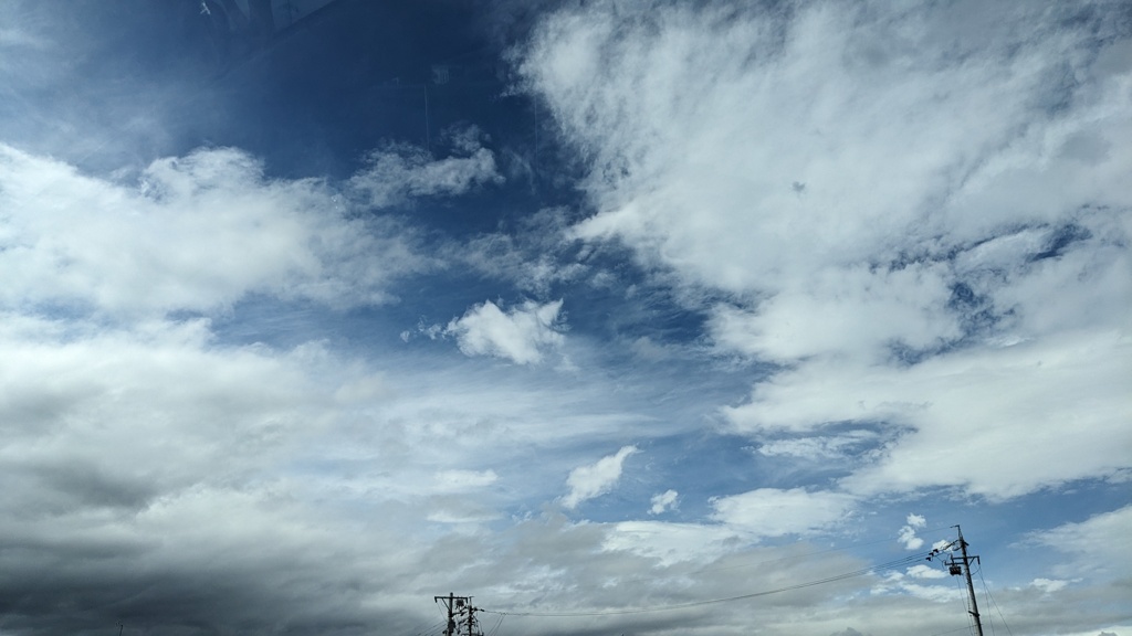 秋の初めの空雰囲気