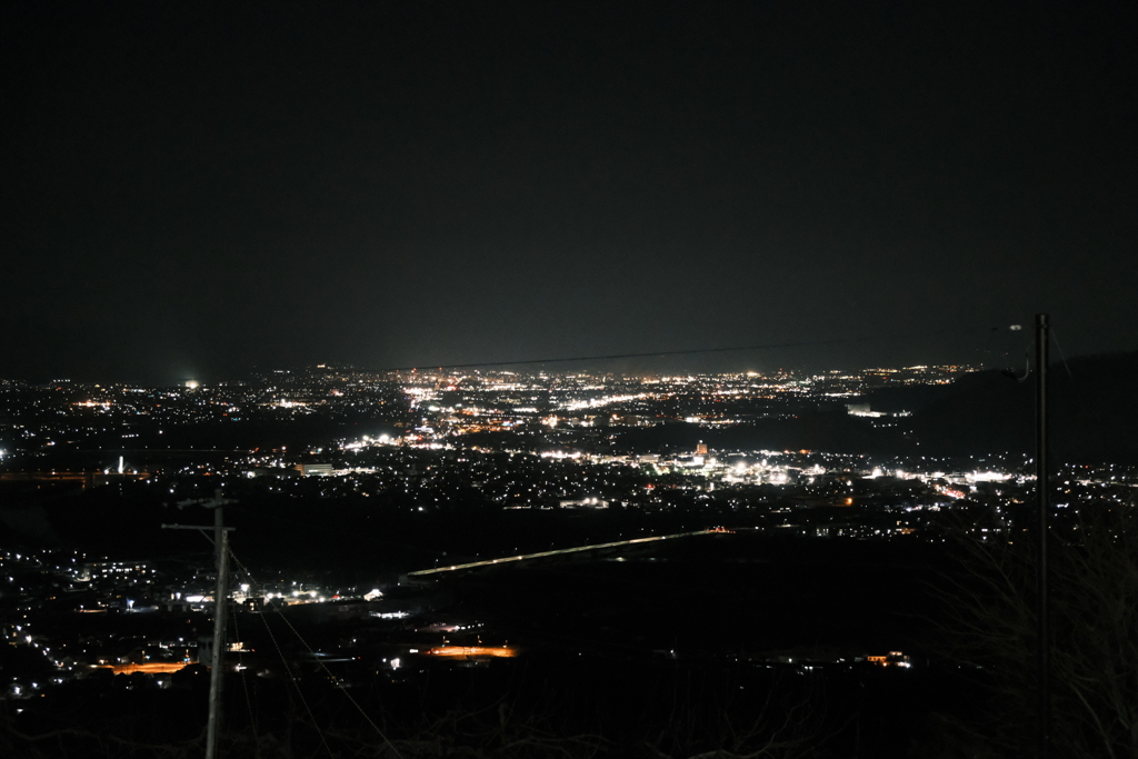 姨捨SAからの夜景
