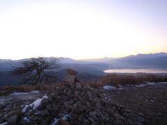 大晦日朝　高ボッチから諏訪湖方面　2011/12