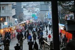 諏訪大社下社秋宮正月の人出　2010/1