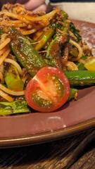 猫まち駅舎のディナーでパスタ!