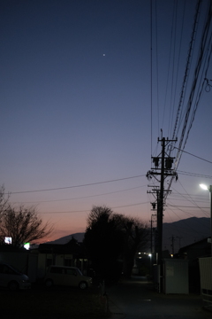 日暮れ！一番星