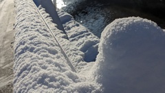 長野市少し今朝降雪