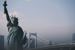 お台場にいた自由の女神像