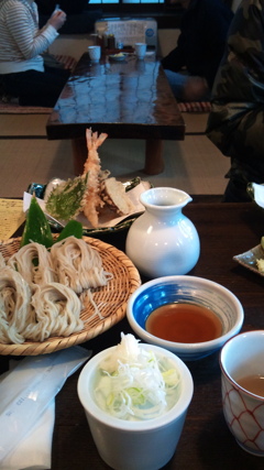 戸隠うずら家でお蕎麦　2012/11
