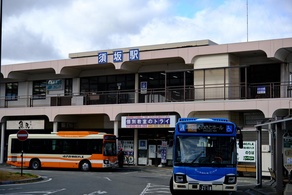 須坂駅正面