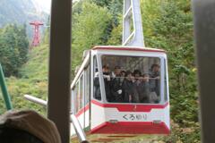 駒ヶ根のロープウェイ。これで一気に千畳敷カールへ　2012/10