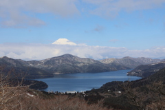 芦ノ湖と富士山