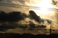 ベランダから夕景