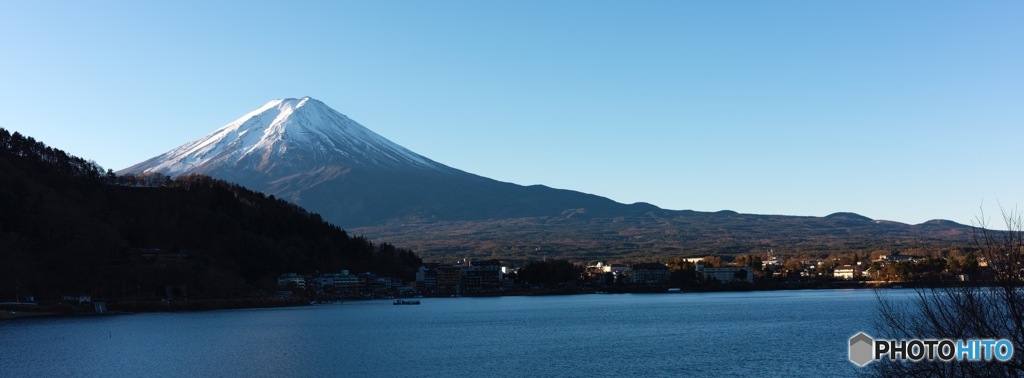 客室から眺める富士山