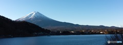客室から眺める富士山