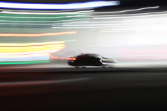 夜の流し撮り練習