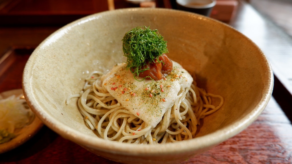 蕎麦甘味処 風庵　  梅しそとろろそば 