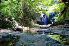 袋田の滝の近くの滝