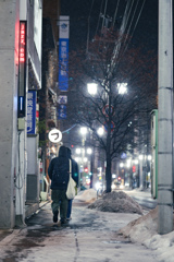 雪道を往く
