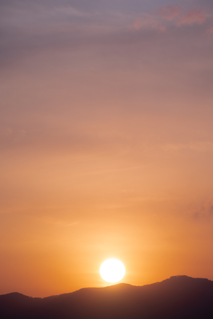 夕日