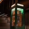 緑色の電話機