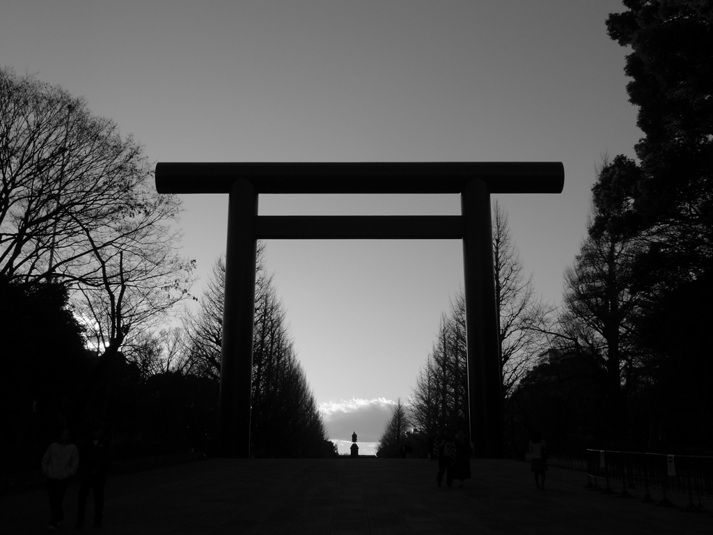 年末の靖國神社