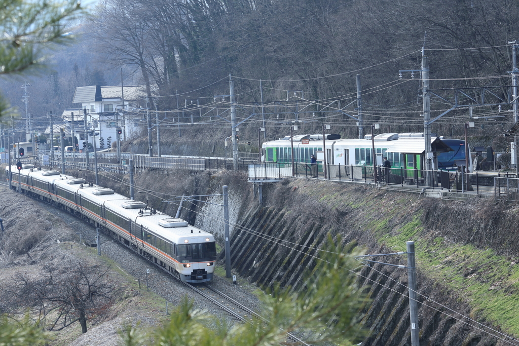 中央本線姨捨駅