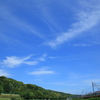 青空に映えるとある私鉄