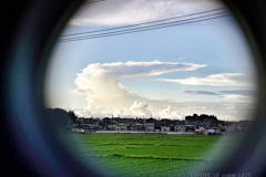 化けウサギの様な雲…