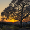 恵那の夕日