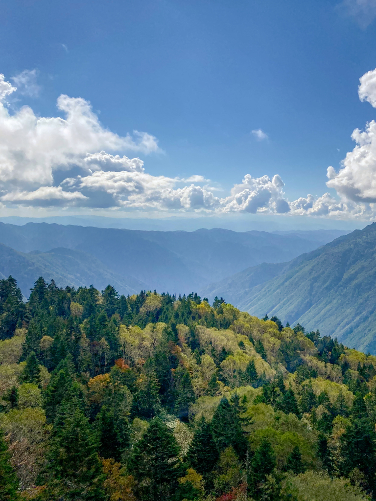 山頂晴れて
