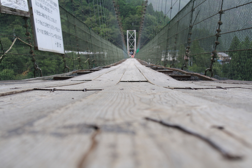 谷瀬の吊り橋