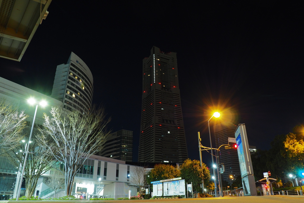 眠るランドマークタワー
