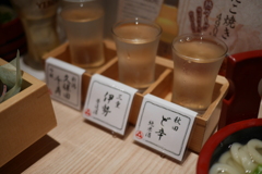 日本酒飲み比べ、大好き。