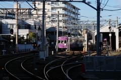 京都、嵐電西院
