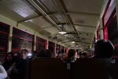 嵐山、夜のトロッコ列車