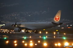 伊丹空港千里川土手　その５（日没頃）