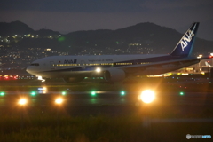 伊丹空港千里川土手　その１０（日没後）