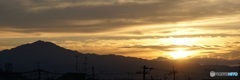 京都盆地から日の出シーン2025年8月9日