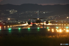 伊丹空港千里川土手　その１２（日没後）