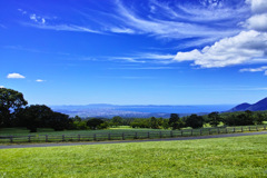 大山からの弓ヶ浜半島
