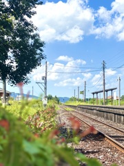 レールの先の夏