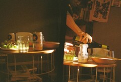 友人宅にて