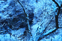 渓谷雪化粧２