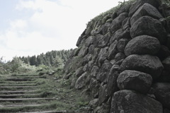七尾城跡　石垣