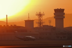 基地の朝