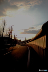 緩やかなカーブ