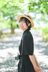 夏の緑に包まれて