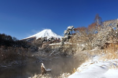 富士　雪景色
