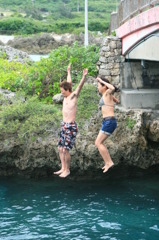 橋からの飛び降り！！！