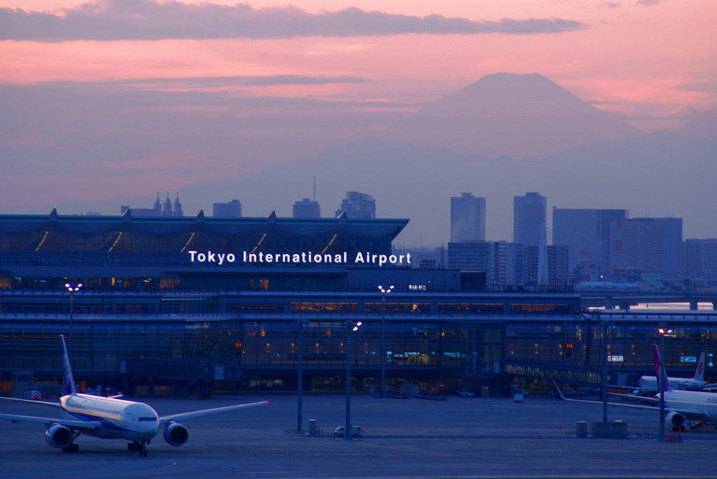 富士山が見える空港