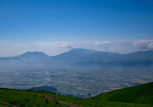 大観峰から阿蘇５岳